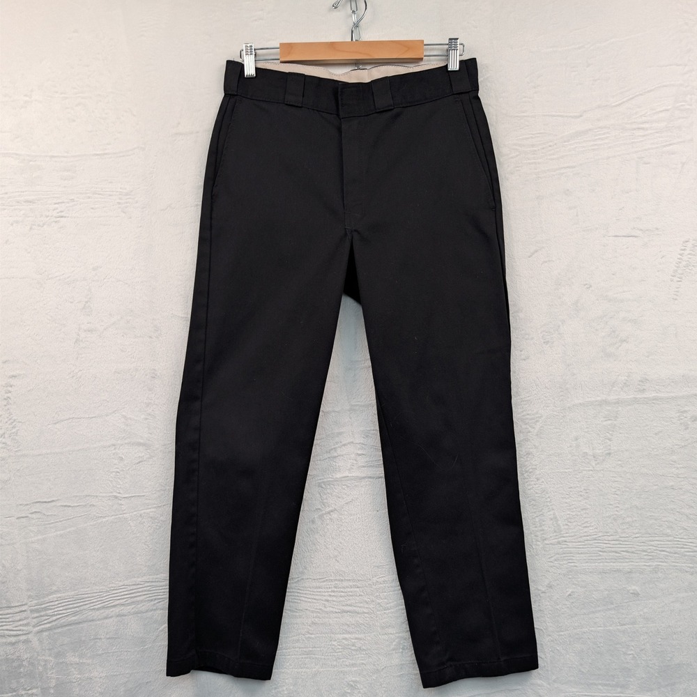 VTG Dickies 874 Pants Men's 34x29 Black Original Fit Straight Skate Workwear Y2K